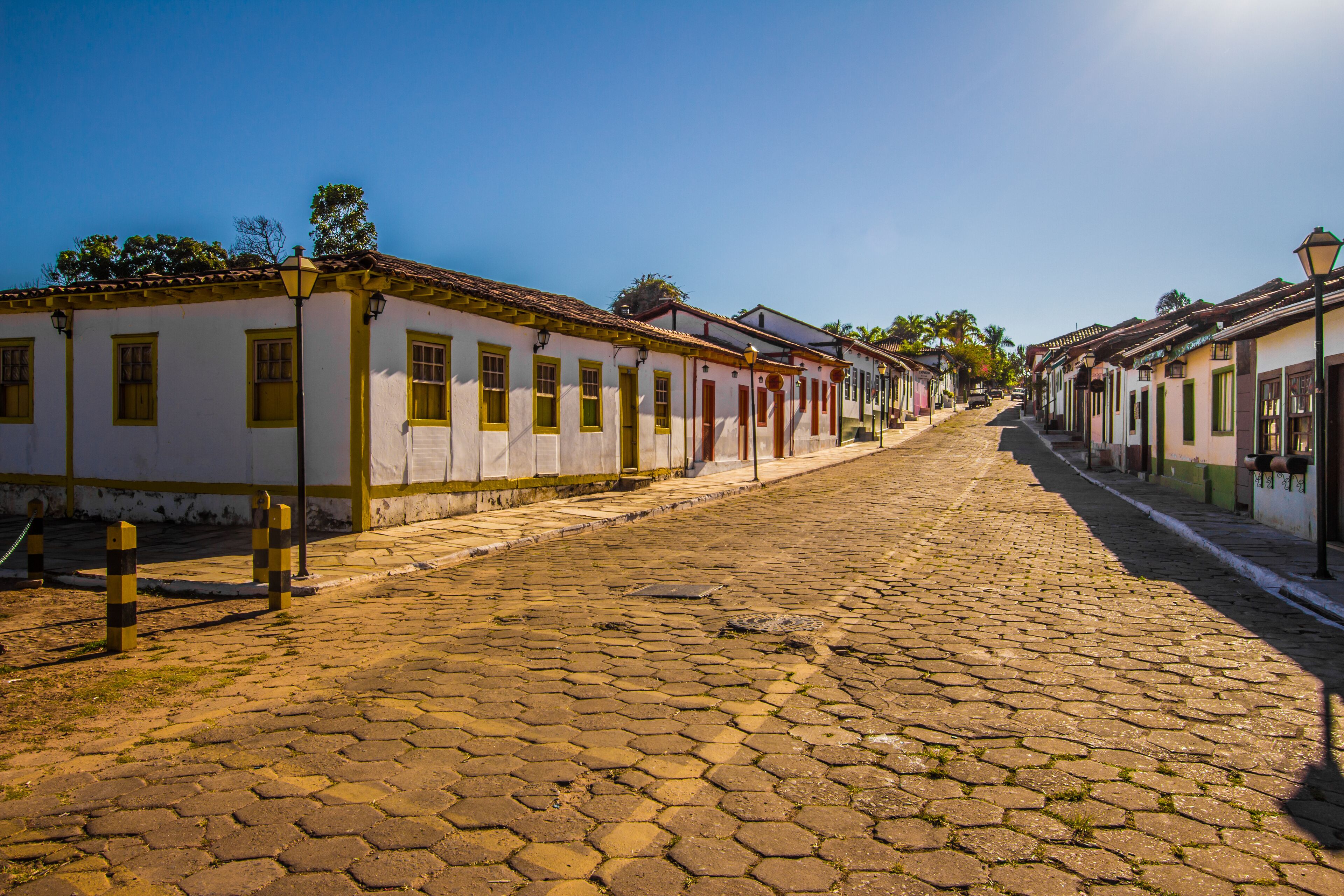 Pirenopolis, Brazil - July 2, 2017: Pirenopolis Street