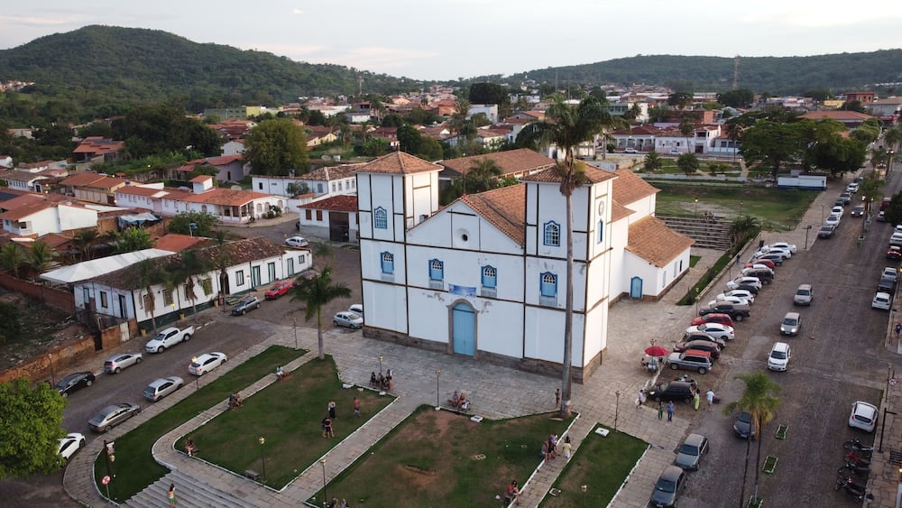 Igreja católica na cidade de Pirenópolis, Goiás, Brasil.