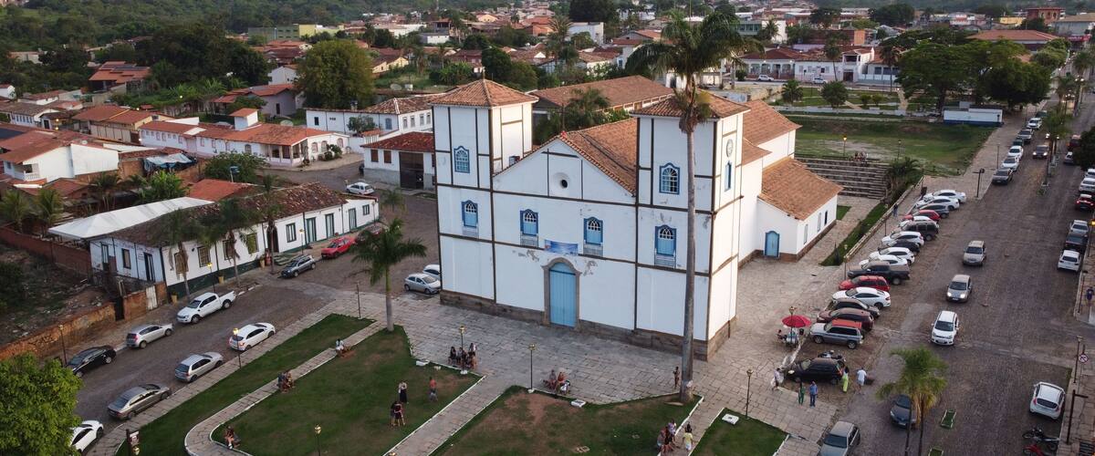 Igreja católica na cidade de Pirenópolis, Goiás, Brasil.