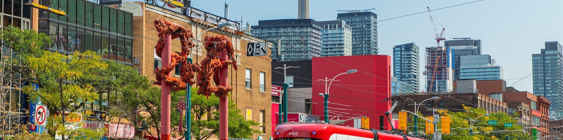 Chinatown Centre which includes a city and railway items