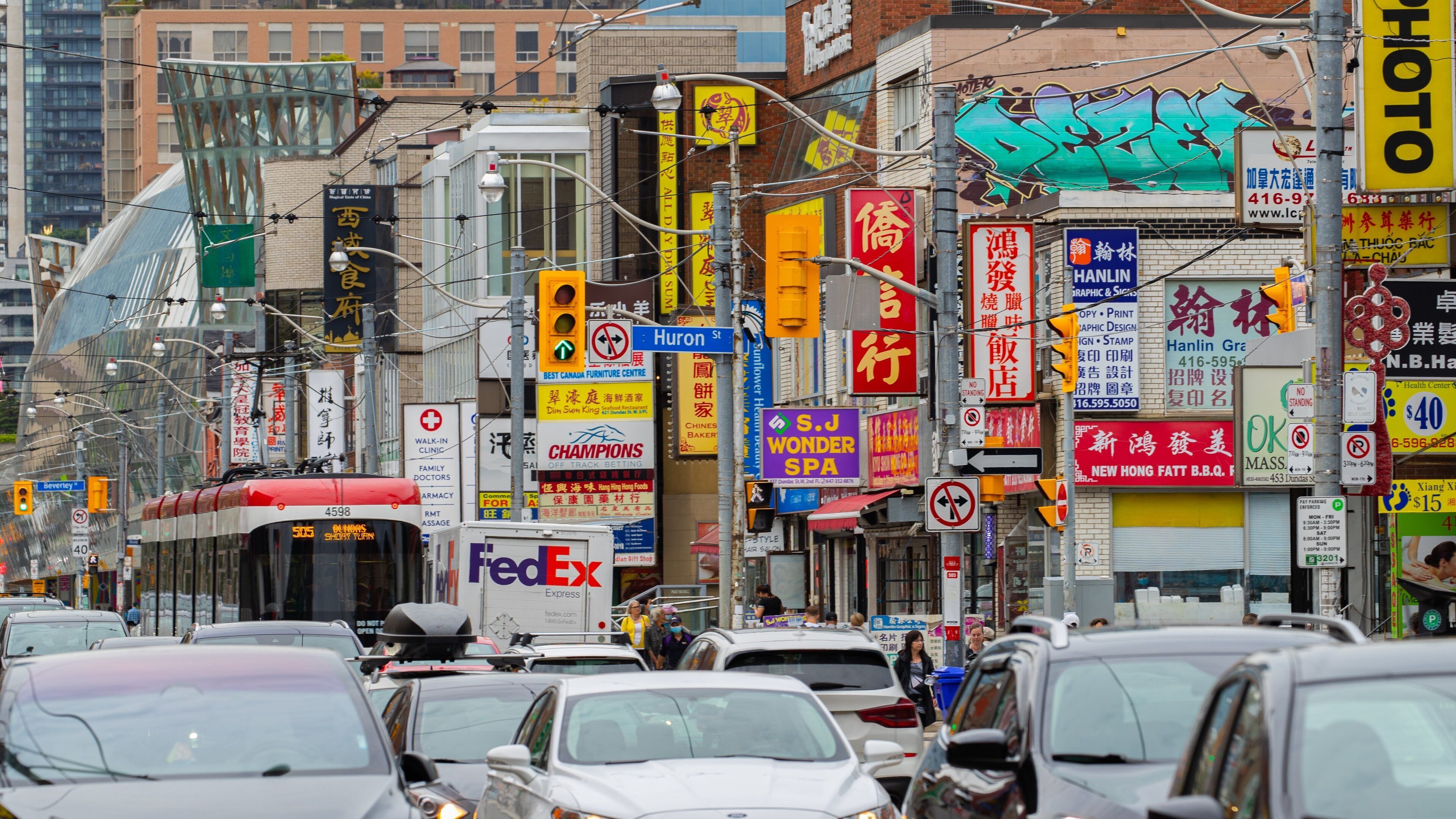 Chinatown Centre which includes a city and signage