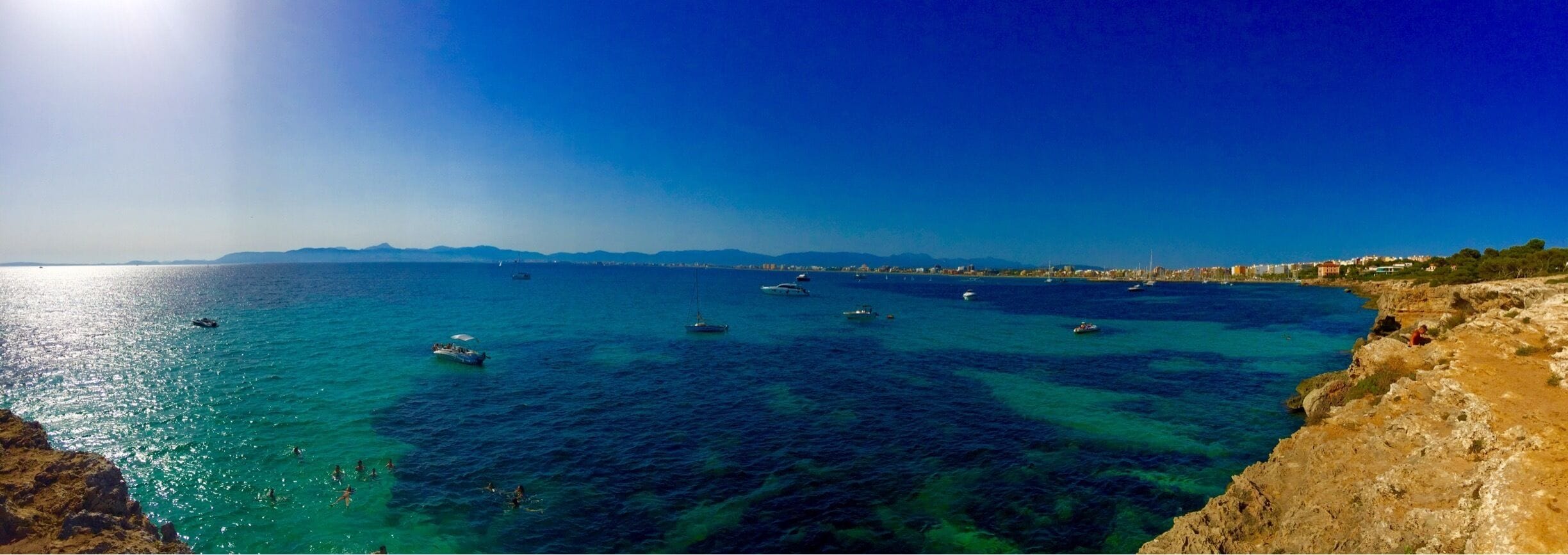 Cliff jumping in Majorca