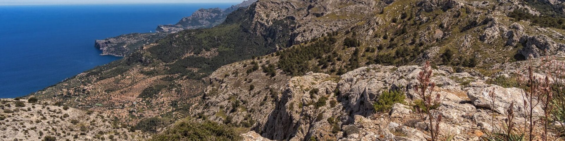 View from the Archduke's Trail, which starts in the village of Valldemossa on the island of Mallorca, Spain. The views on this hike were astounding and the trail was impressively built, commissioned by an Archduke who lived on an estate in the area in the late 1800s.