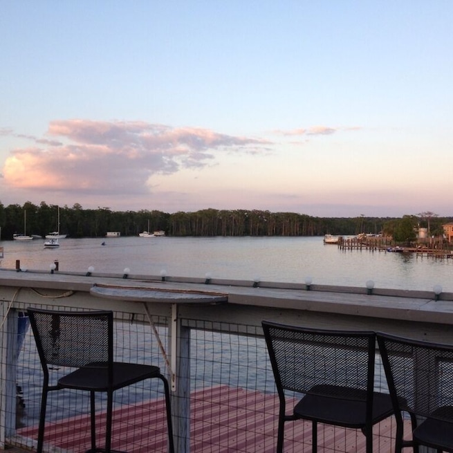 Great view and great food.