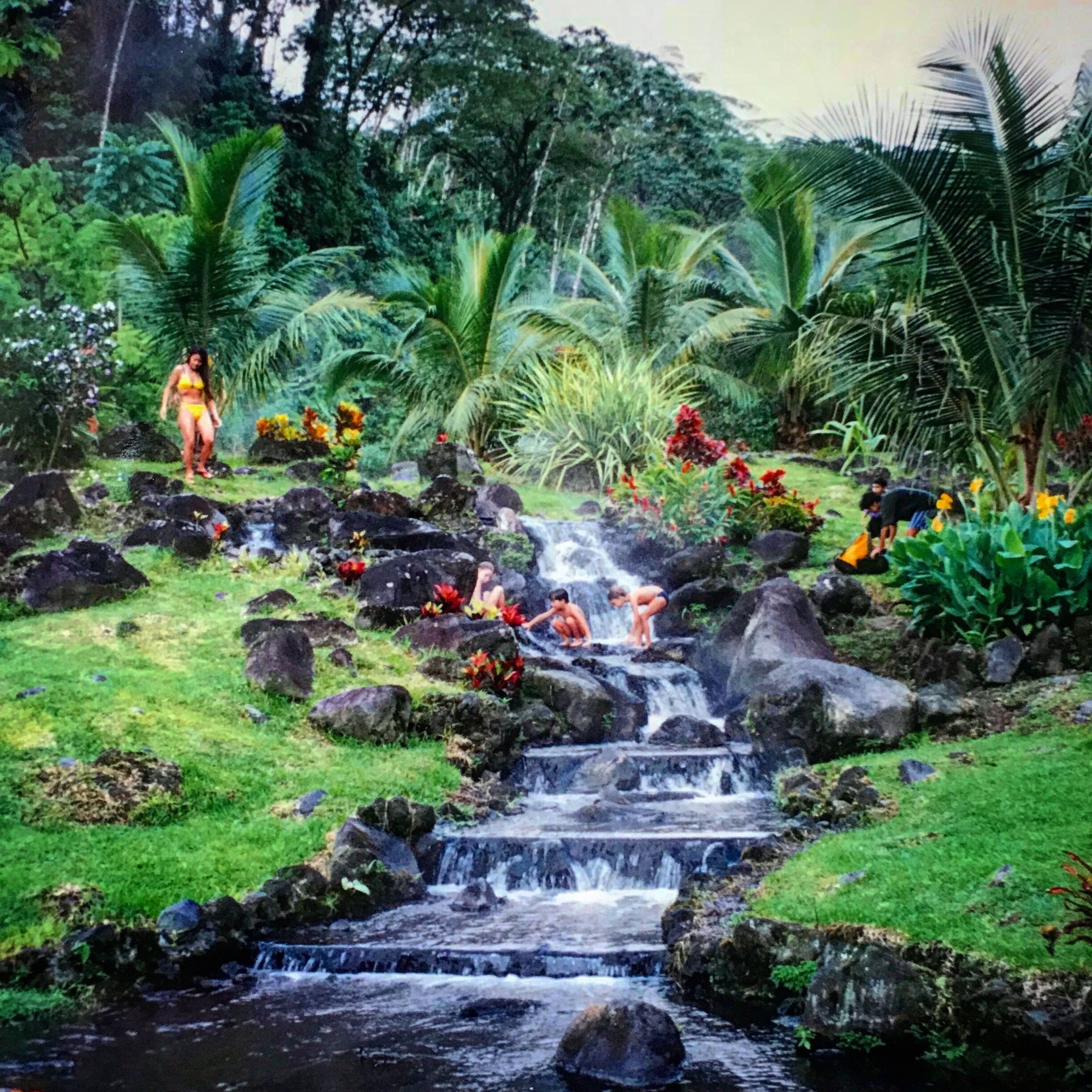 Beautiful oasis in the Costa Rican rain forest with a perfect view of the Arsenal volcano - however, was terribly overrun with tourists. 