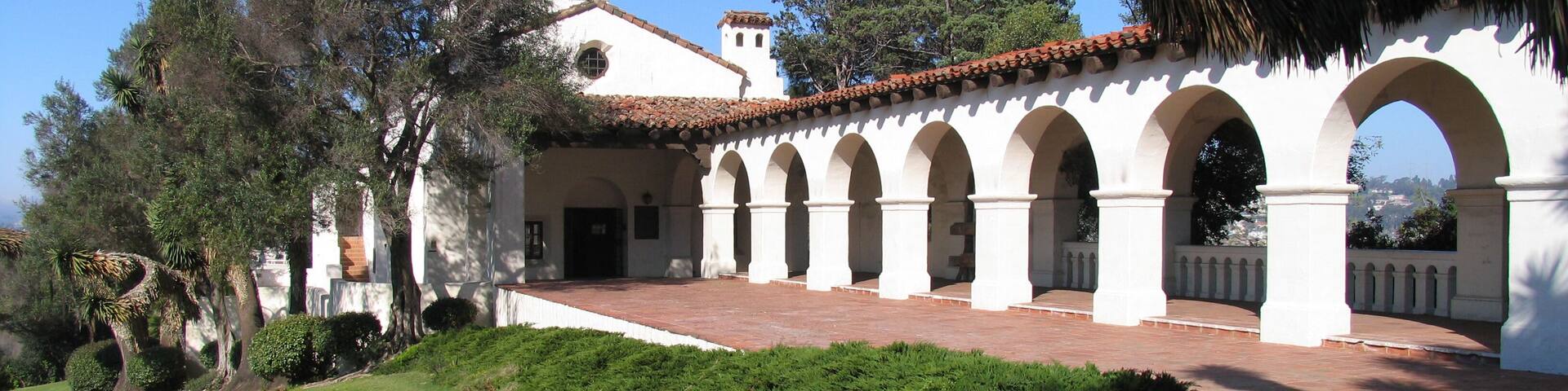 Historic Presidio Mission and Adobe structure in San Diego California