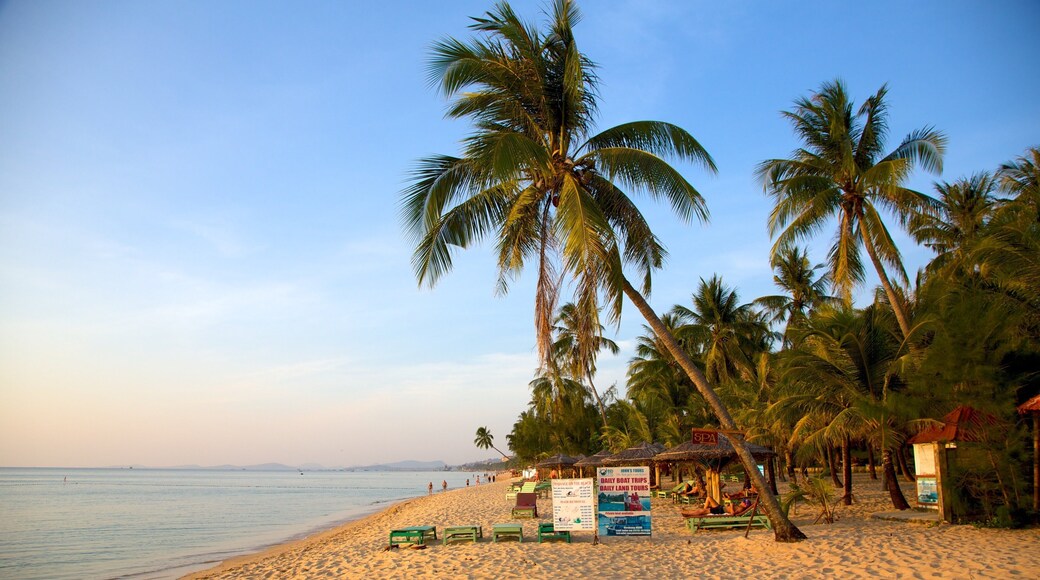Phu Quoc Beach which includes a beach and tropical scenes