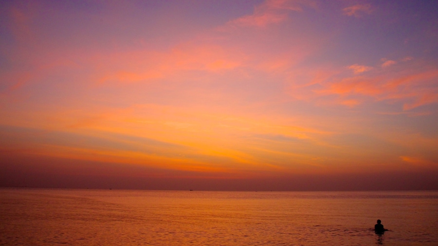 Phu Quoc Beach showing general coastal views, a sunset and landscape views