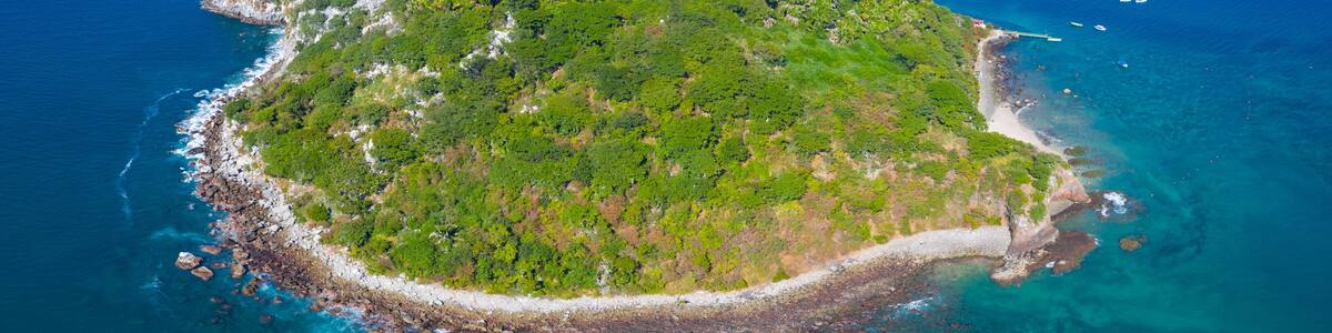 Coral Island, Rincon de Guayabitos, Compostela municipality, Pacific Ocean, Riviera Nayarit, Nayarit State, Mexico, Central America, America