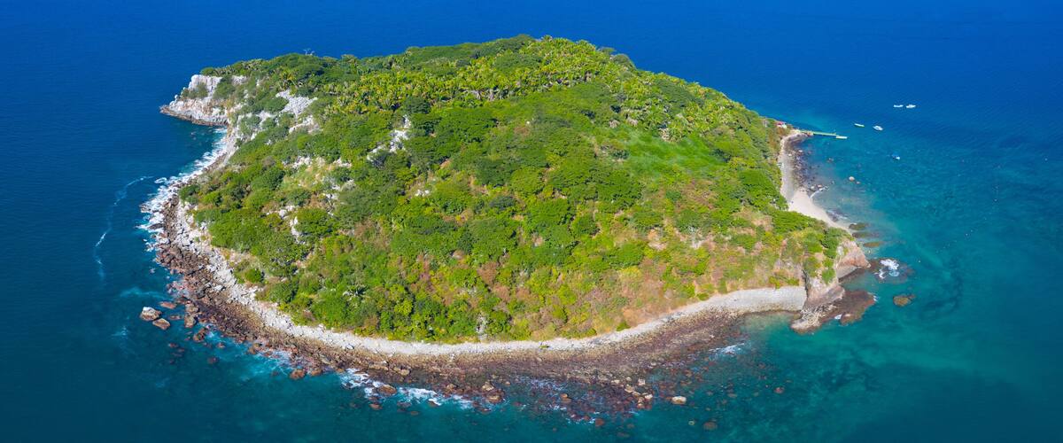 Coral Island, Rincon de Guayabitos, Compostela municipality, Pacific Ocean, Riviera Nayarit, Nayarit State, Mexico, Central America, America