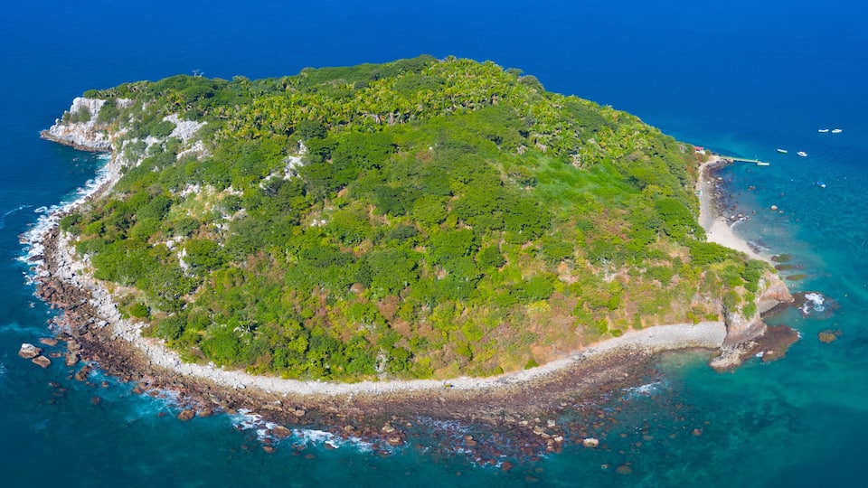 Coral Island, Rincon de Guayabitos, Compostela municipality, Pacific Ocean, Riviera Nayarit, Nayarit State, Mexico, Central America, America