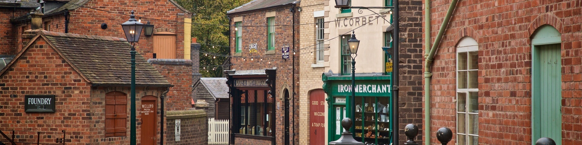 Blists Hill featuring a small town or village