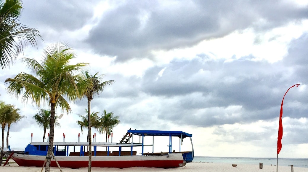 A quiet and picture perfect beach best for viewing amazing sunsets.