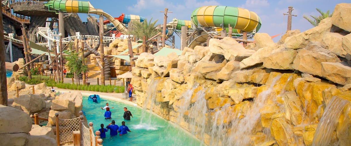 Yas Waterworld which includes a waterpark and a pool