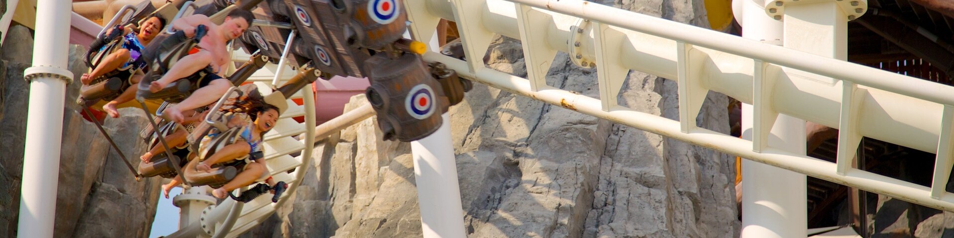 Yas Waterworld featuring rides and a waterpark