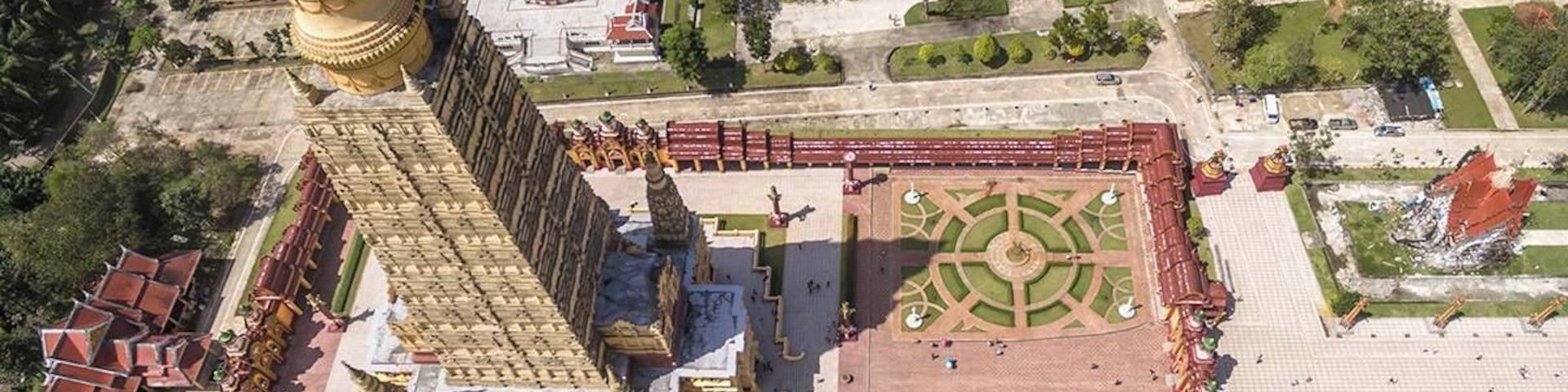 Wat Bang Thong is an impressive Buddhist temple located in Ao Leuk District, Krabi, Thailand. The chedi is at least 50 metres high. #Perspectives #LifeAtExpedia