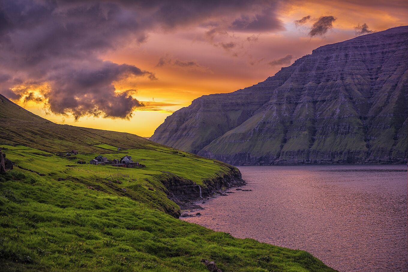 The countryside is #green. Maybe the greenest green the I have ever seen. Here on the every north tip is a small town named Muli. It has a population of maybe 6 people. It is such a simple way of life with beauty around each corner. This settlement can be traced back to the 14th century. This is a #green photo