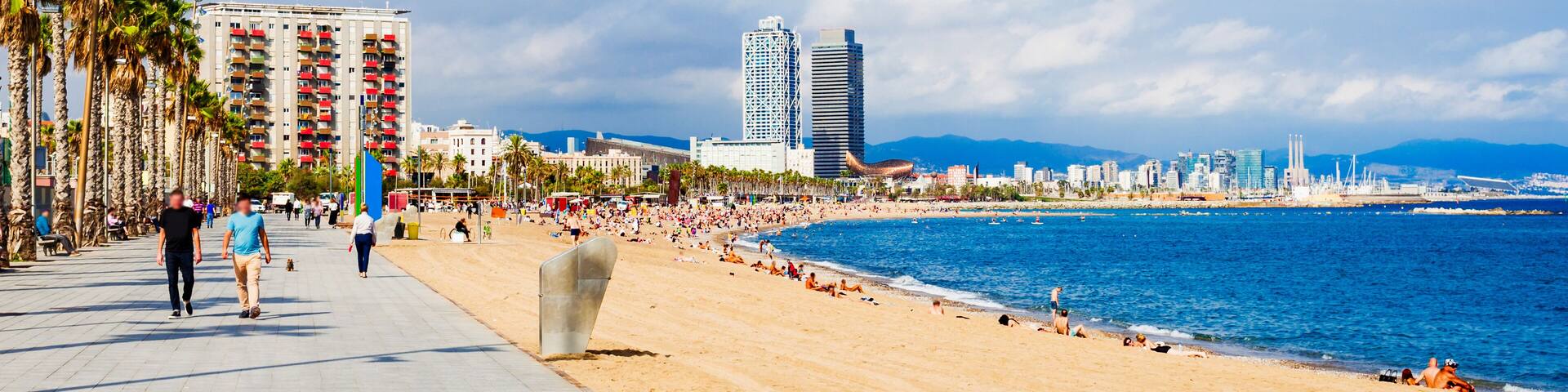 Playa Barceloneta city beach, Barcelona