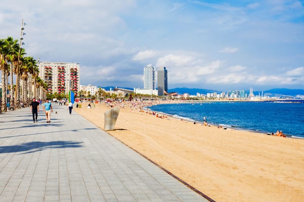 Playa Barceloneta city beach, Barcelona