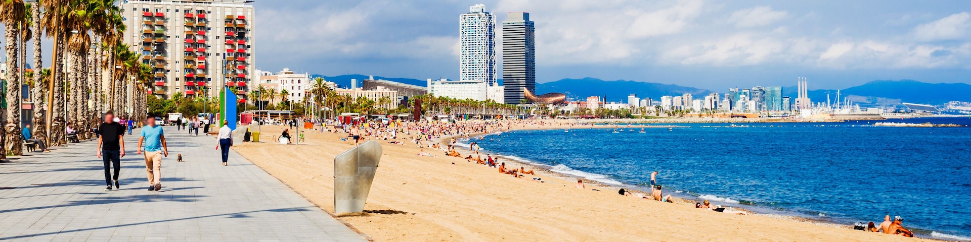 Playa Barceloneta city beach, Barcelona