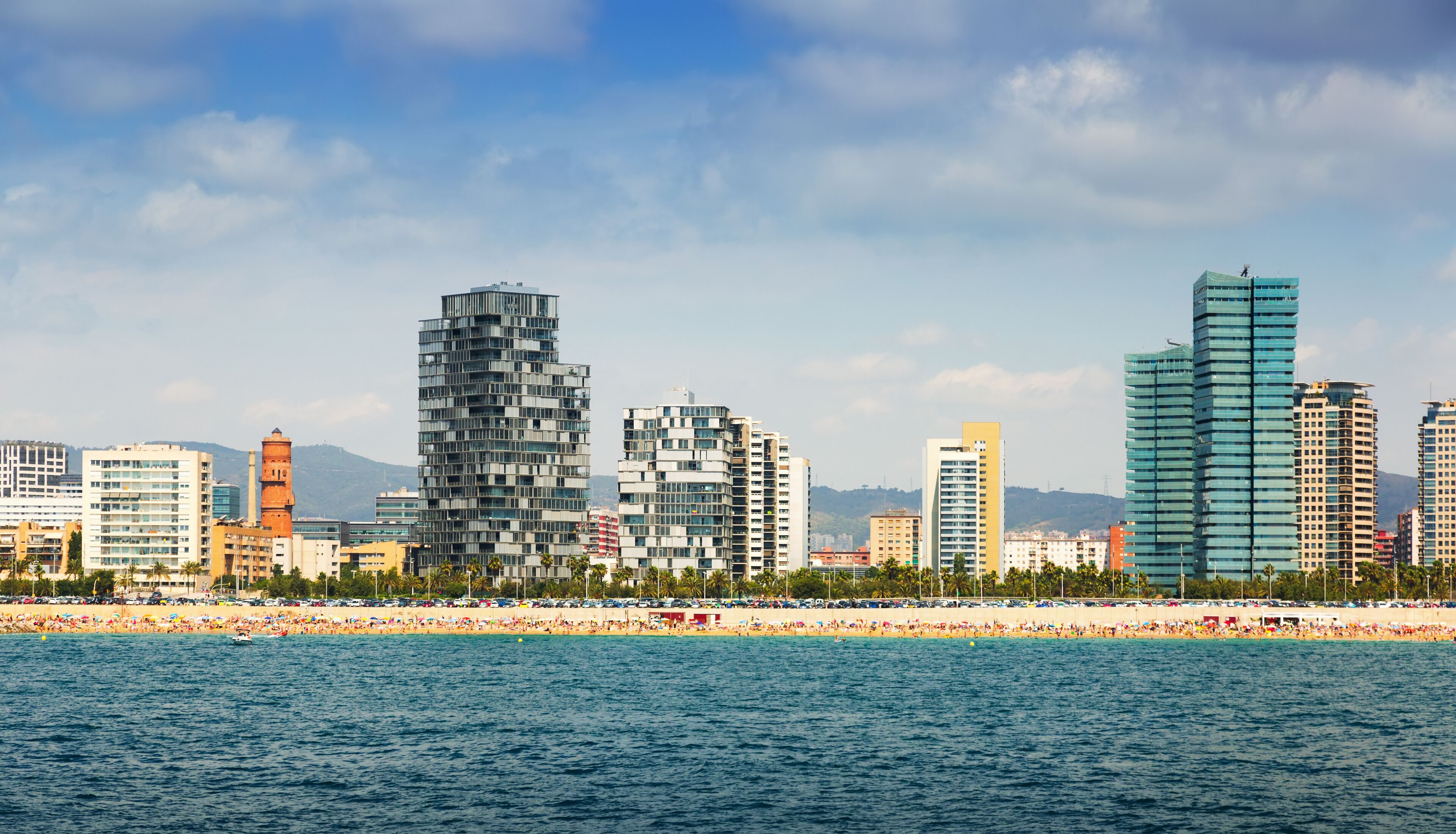 Barcelona from sea side