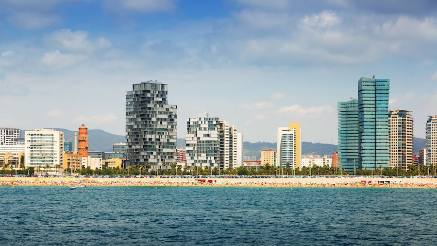 Barcelona from sea side