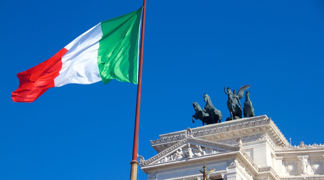 National Monument to Victor Emmanuel II showing a statue or sculpture and heritage architecture