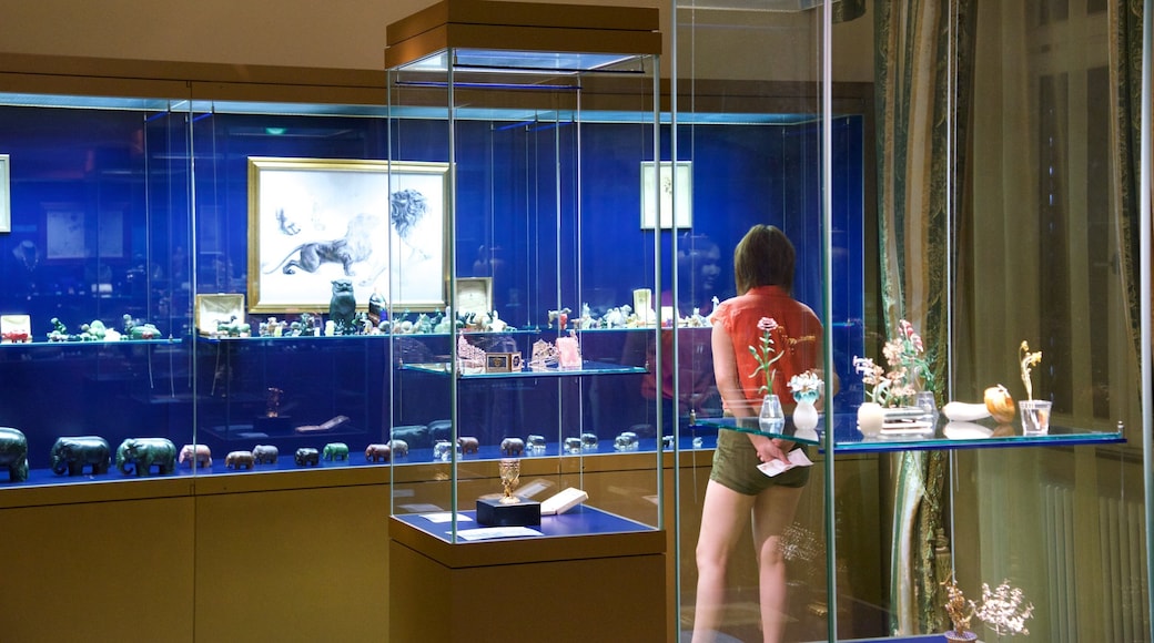 Faberge Museum featuring interior views