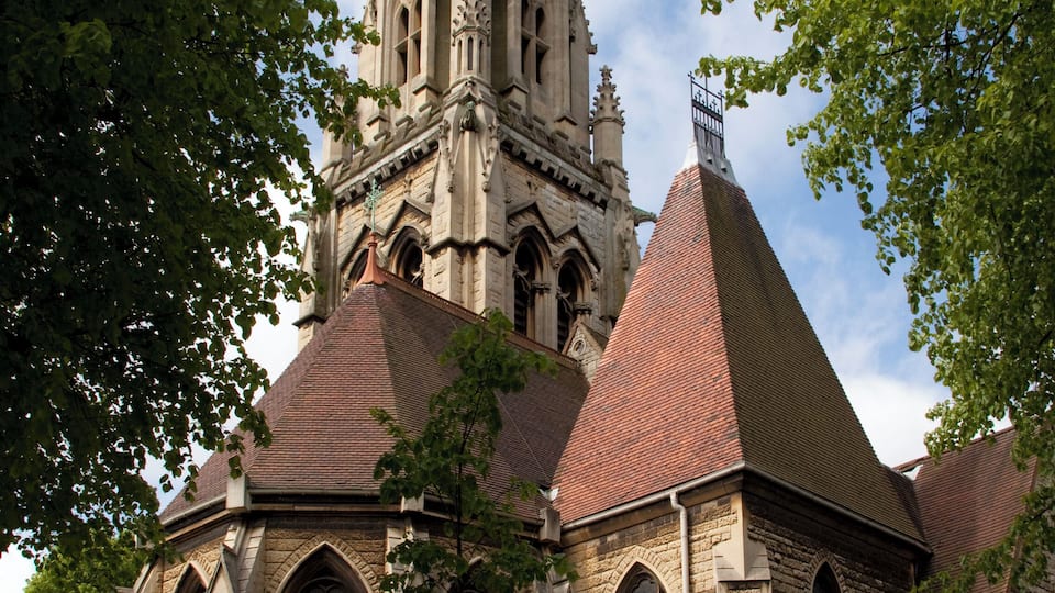 Saint Augustine's is a mid-Victorian church with a landmark tower and spire that was designed by JA Chatwin in the Gothic Revival style. This is a grade II* listed building