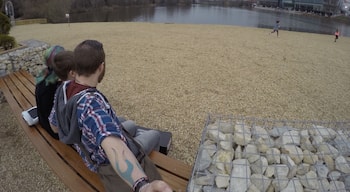 Sat outside NEC Birmingham