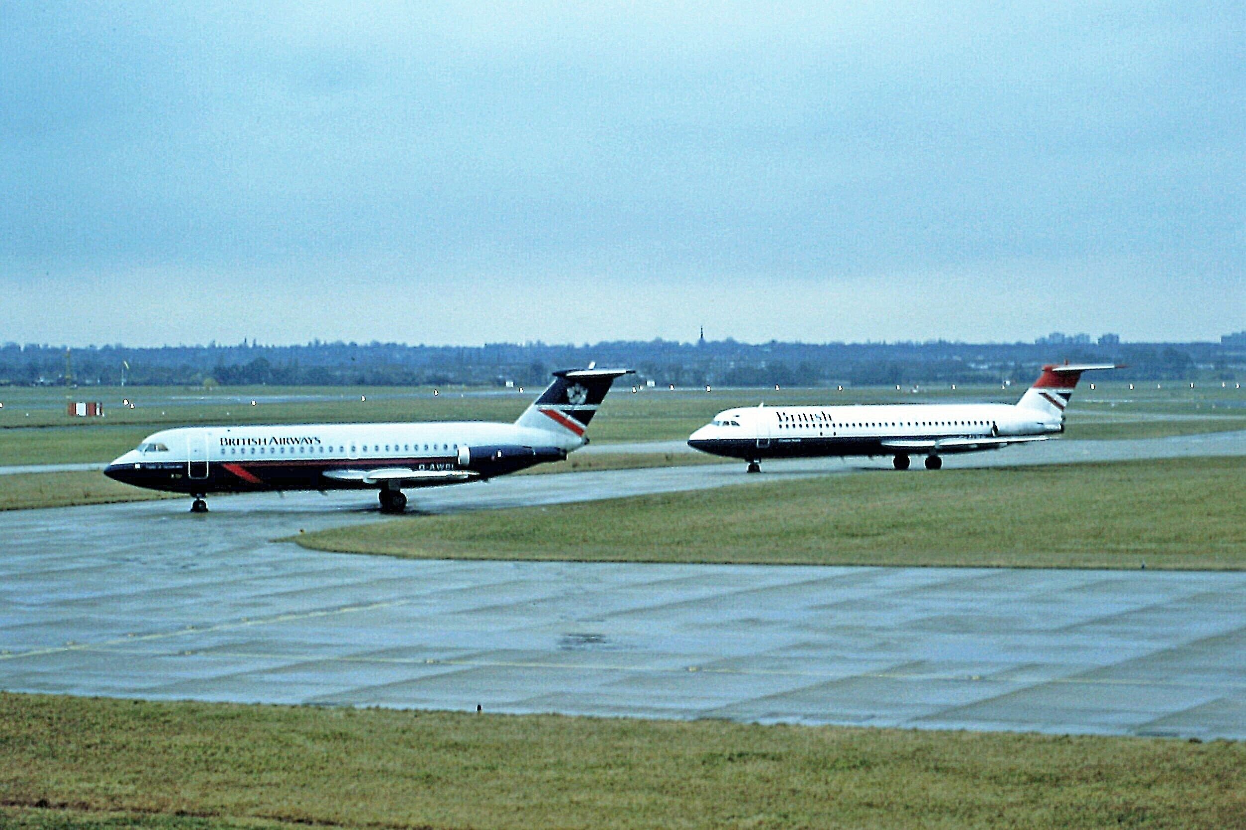 .G-AWBL & G-AVMW BAC1-11's British Airways Birmingham 08-02-1987