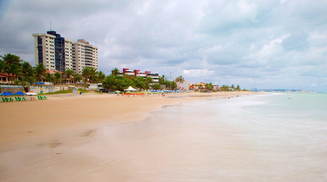 Pirangi Beach which includes general coastal views, a coastal town and a sandy beach