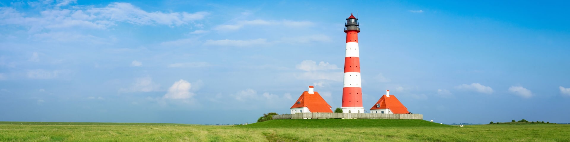 Idyllisches Nordfriesland - Leuchtturm von Westerhever, Banner