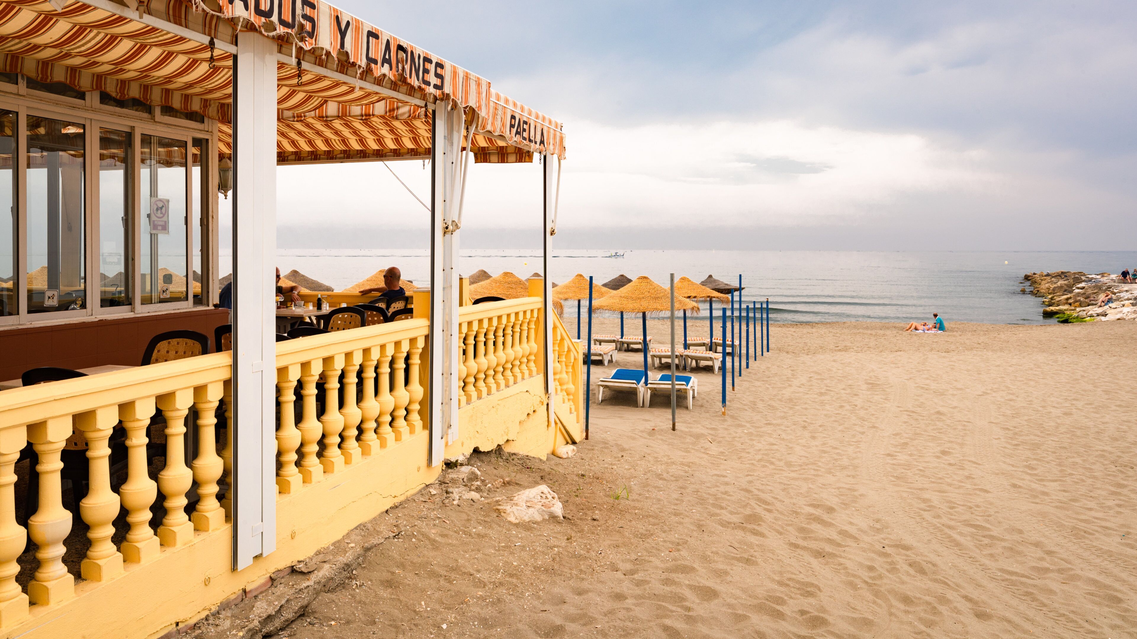 Torreblanca Beach showing general coastal views, a sandy beach and a coastal town
