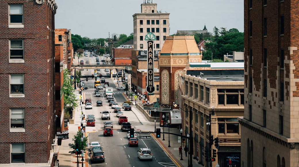 Galena Boulevard and the Paramount Theater in Aurora, Illinois