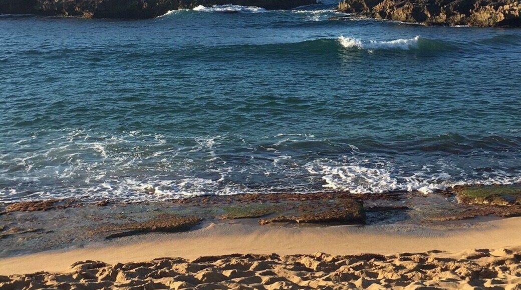 Beautiful beach located at the north coast of my hometown; Manatí, Puerto Rico. Light sand, dark rocks, mirrored sky-waters, soothing waves sounds.
Perfect spot to see the sunrise or as I did, the sunset. Photo was taken during my vacations there on Jan 20th, 2017.
#beachbound #MarChiquitaBeach
#Manati,PR