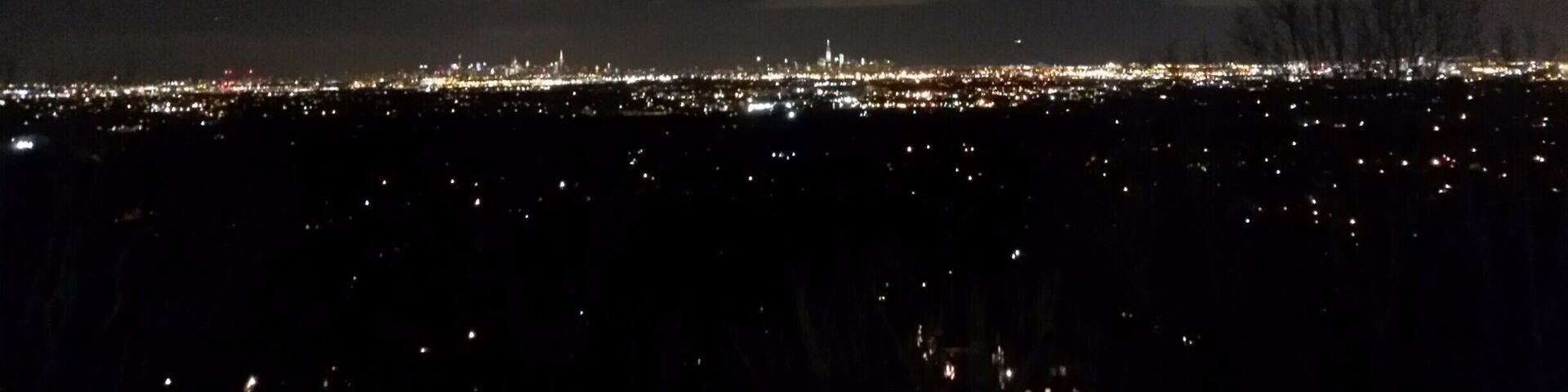 View of Manhattan from the vantage point in Montclair