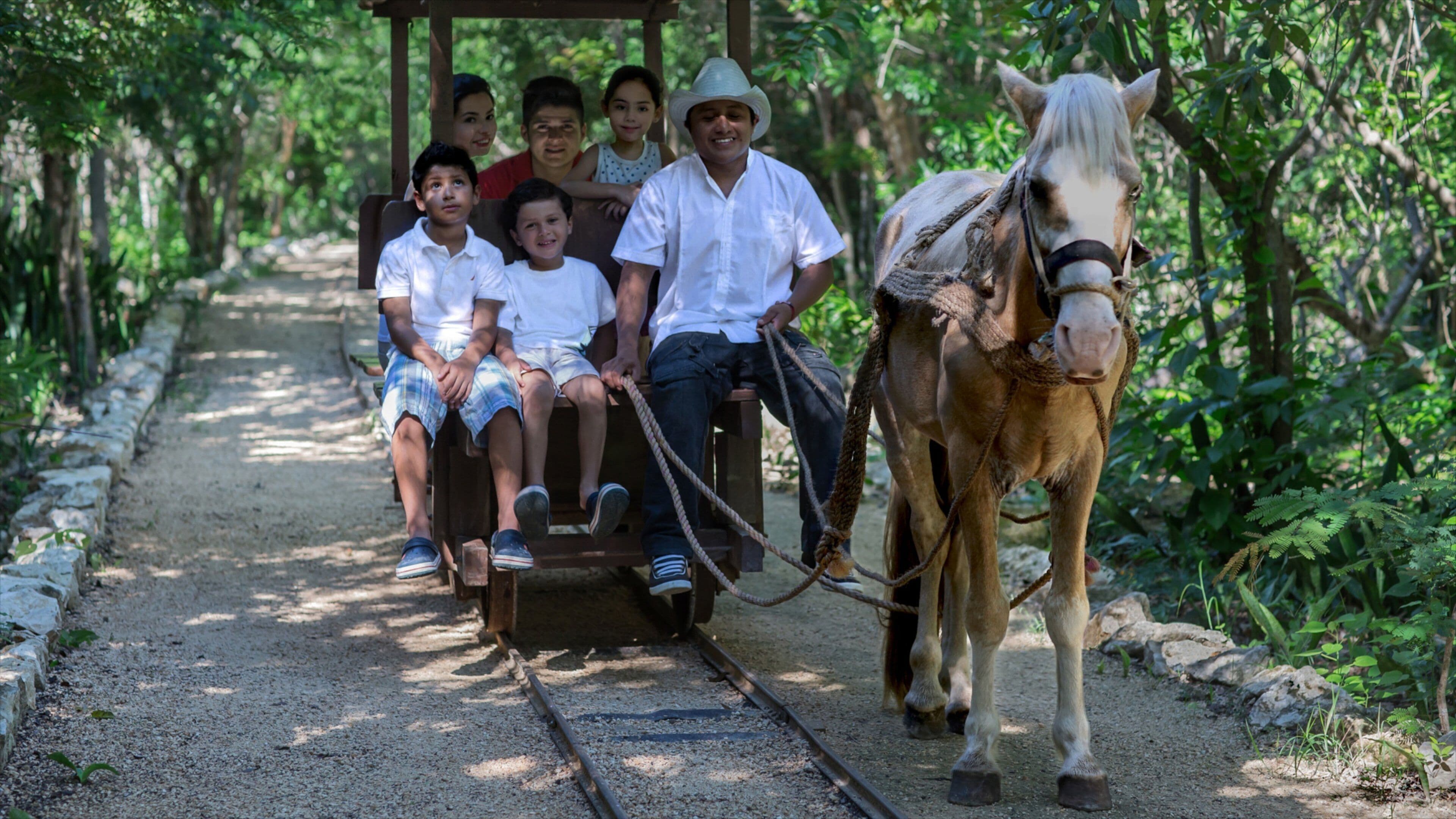 Ecopark Kantun Chi which includes a garden as well as a family