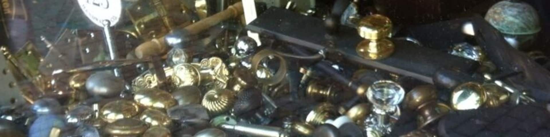 Cool assortment of old door knobs