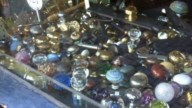 Cool assortment of old door knobs