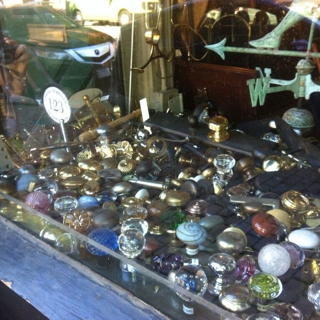Cool assortment of old door knobs