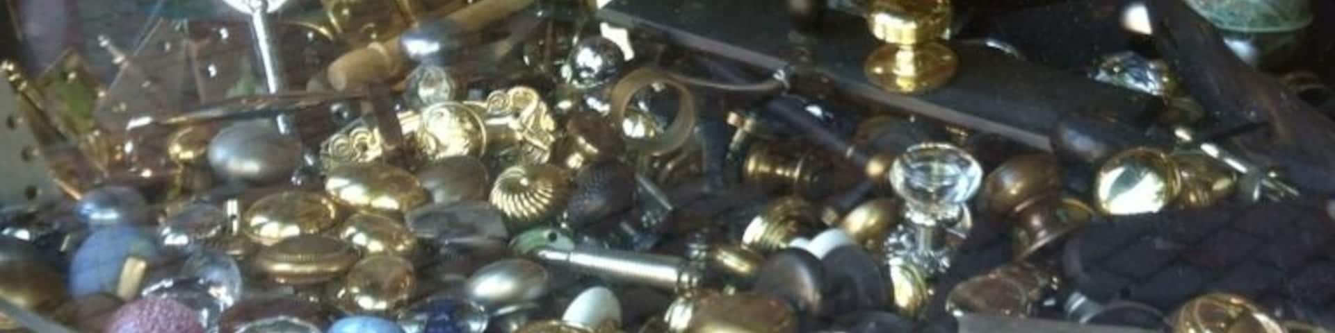 Cool assortment of old door knobs