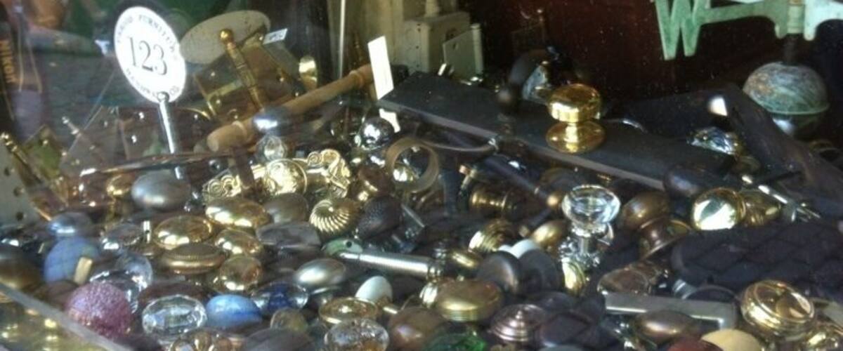 Cool assortment of old door knobs