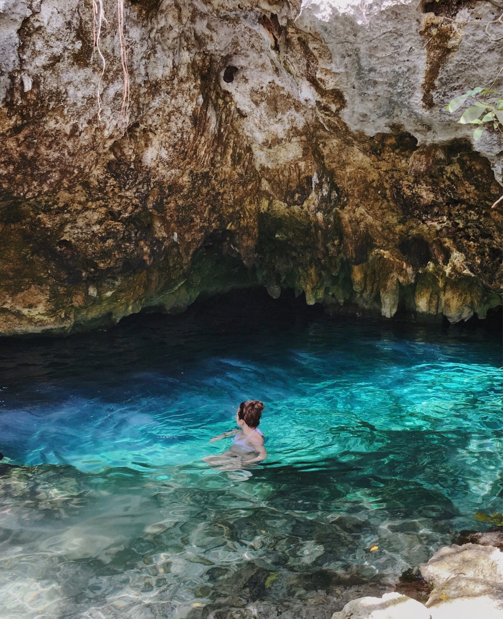 Swimming in the cenotes is a must when you're in Mexico. It was an unforgettable experience. We didn't have too much time to visit all of the cenotes so we settled on the Grand Cenote and it didn't disappoint! #AquaTrove
