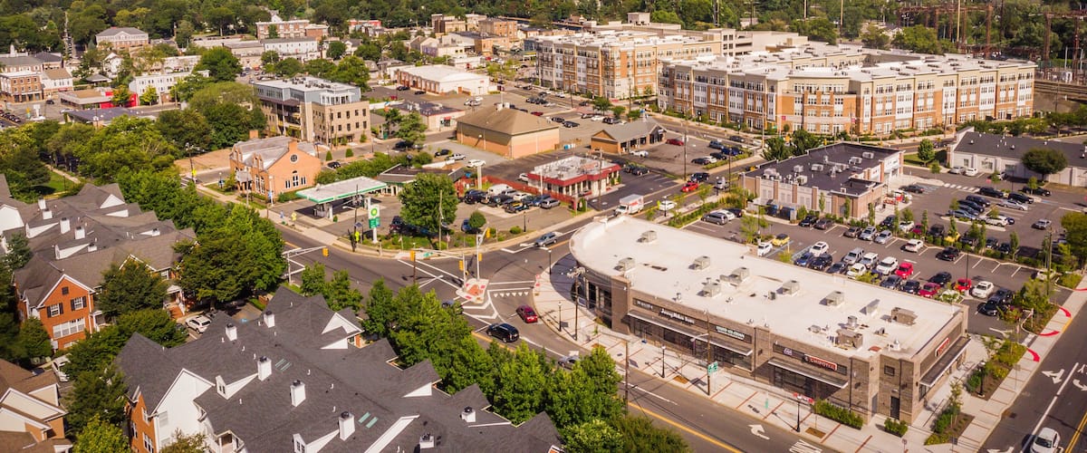 Aerial of Metuchen New Jersey