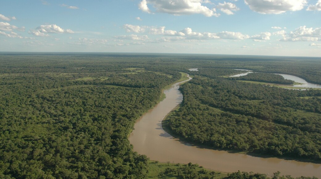 Chaco which includes a river or creek and forests