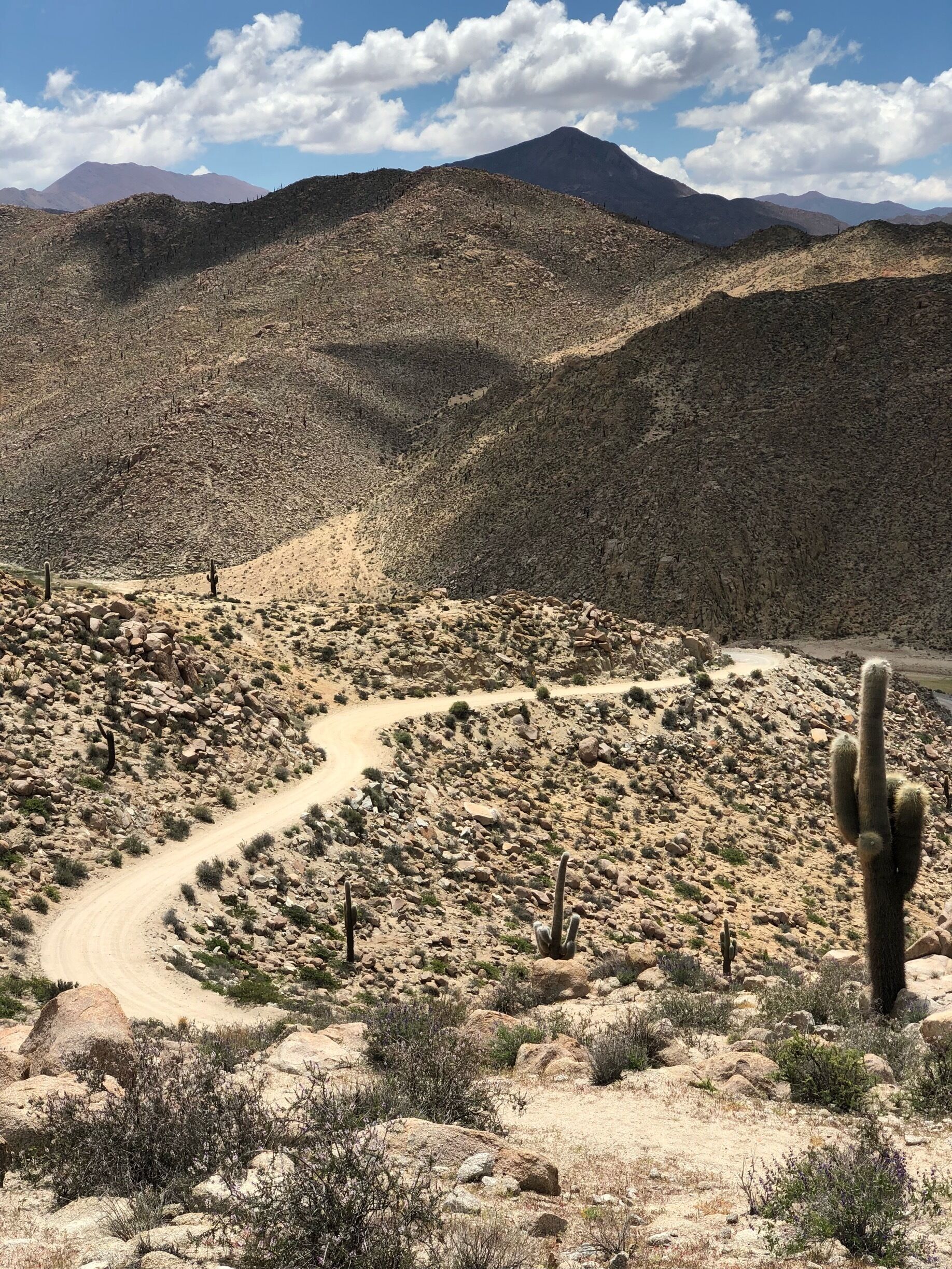 Slow drive up to the archeological site