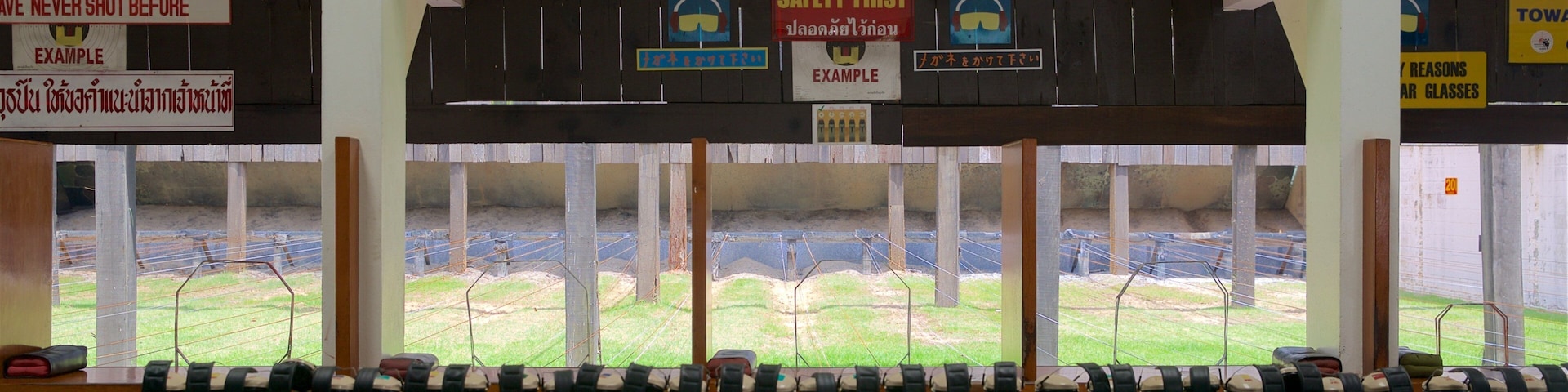 Phuket Shooting Range featuring interior views