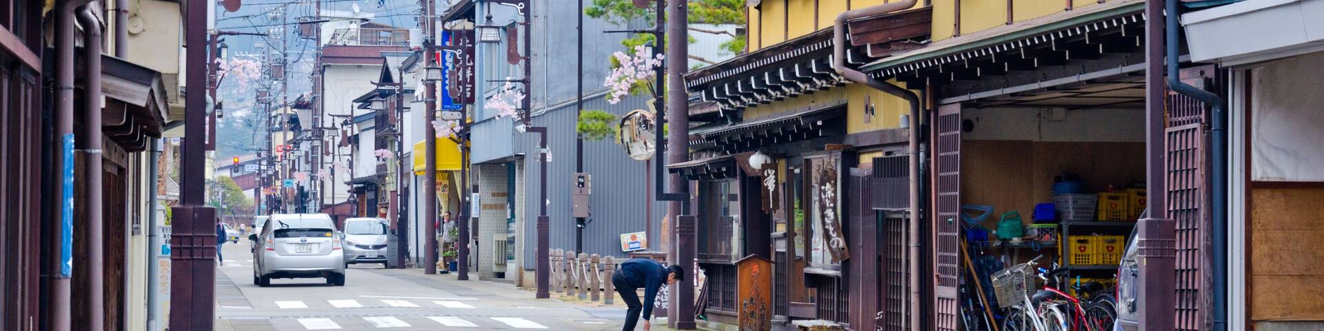 Hida Furukawa is a small town in the mountains of Gifu Prefecture, Japan. A small canal, named Seto River (Setogawa) and inhabited by many carps.