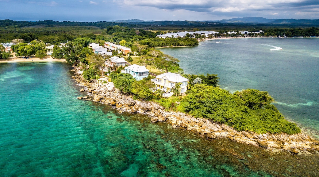 Aerial Images of Jamaica Negril Carribean Beach Sand Ocean Sunset Vacation